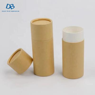 China Recyclable 100% Biodegradable Packaging Paperboard Containers Kraft Paper Lip Balm Paper Tube for sale