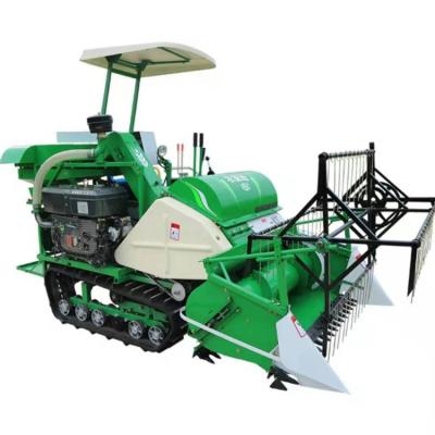 China Rice factory direct sale small diesel power rice combine harvester for sale