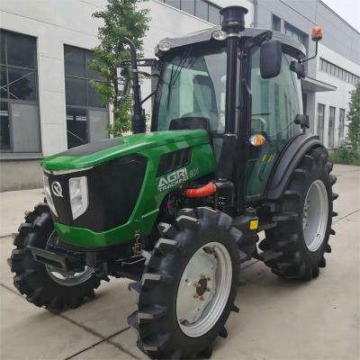 China Factory 4WD 90hp Wheel Tractor Farm Use Cultivator Machine With Cabin YTO YUCHAI AC Engine for sale