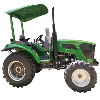 China Brand new high quality and low cost factory green tractor 30hp 40hp 50hp 60hp mini small tractor with canopy for sale