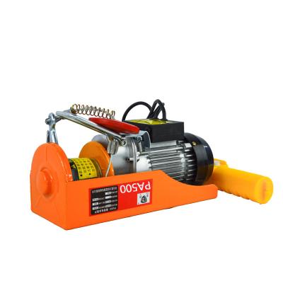 China Portable Hot Sale PA500 Small Electric Wire Rope Hoist for sale