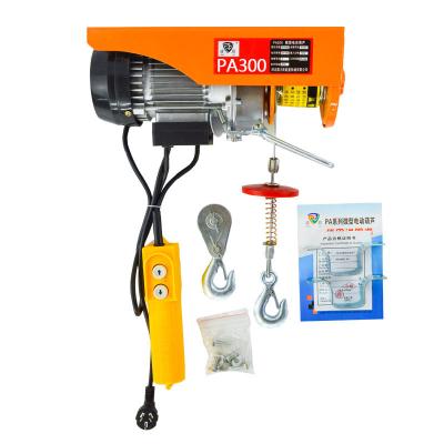 China Mini Portable Electric Crane PA300 Electric Wire Rope Hoist for sale