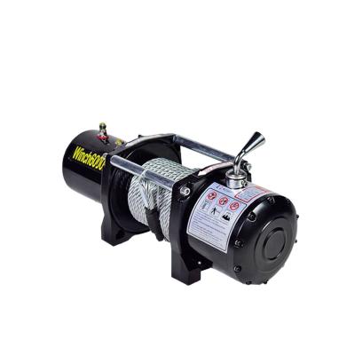 China Factory Supply 12/24V Portable Mini Electric Winch 24v 4000lbs Portable Electric Winch for sale