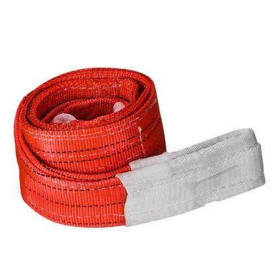 China Hot Sale Custom 1-10 Ton Webbing Sling 10m Sling Strap Low Price Flat for sale