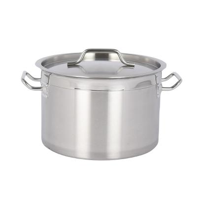 China Sustainable Cooking Soup Pot Stainless Steel Pot Stainless Steel Cookware Soup Pot  Induction cooker available for sale