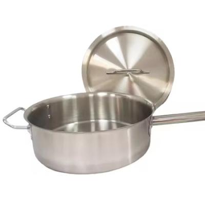 China Sustainable The factory directly supplies high-quality Stainless Steel Used Food Soup Pot Used Food Multi Purpose Cooking Utensils Sauce Pan for sale