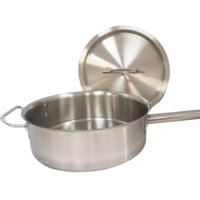 China Sustainable Factory High Quality Stainless Steel Food Soup Pot Food Multi Purpose Cooking Utensils Sauce Pan for sale