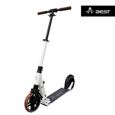 China PU Wheel AEST 8 Inch Foot Scooter 2 Big Wheel Adult Kick Scooter for sale