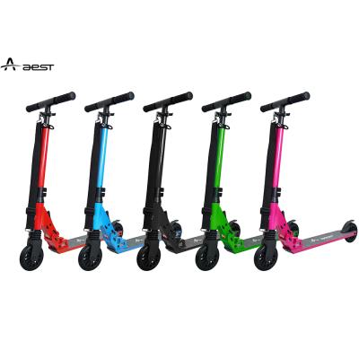 China High End Aluminum PU Wheel AEST EN14619 Kids Foot Scooter Kids Kick Scooter For Sale for sale