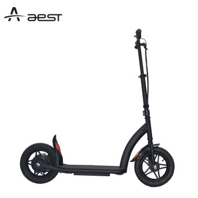 China 2 wheel unfoldable big kick electric scooter AEST 12 inch solid foot scooter for sale