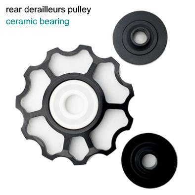 China AL7075 CNC Machined AEST Pulley Ceramic Bearing Components Rear Derailleur Pulley Pulley for sale