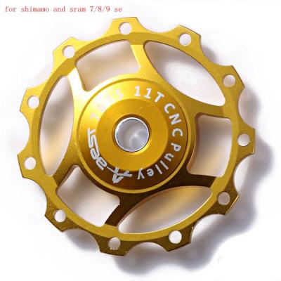 China AL7075 CNC machined hot sale 11T rear derailleur pulley pulley for Shimano/sram for sale