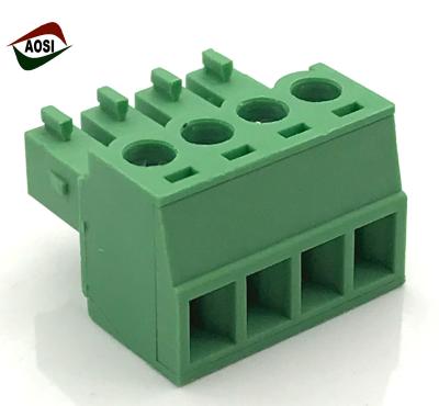 China AOSI FPC1.5-XX-350-00 plug-in  terminal block 300V/10A  VDE UL CE Approved for sale