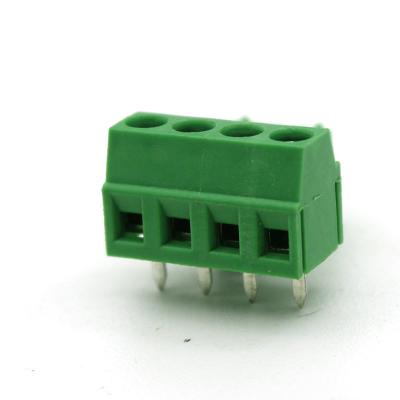 China Pitch 5.0mm screw clamp pcb type dg127 terminal block green connector for sale