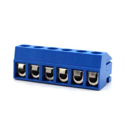 China blue hole wire protector 5.00mm pitch screw electrical terminal block connector 332K for sale