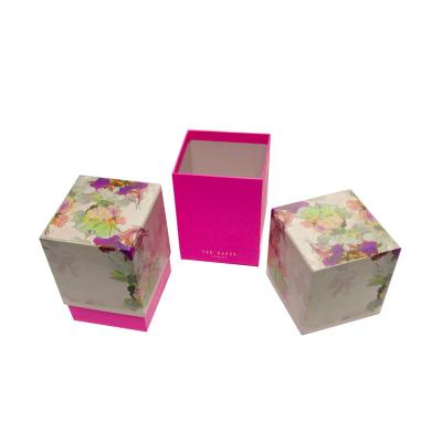 China Recyclable Popular Custom Square Cardboard Paper Candle Packaging Gift Boxes Customize for sale