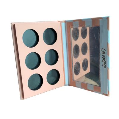 China Waterproof Pigmented Portable Cardboard Eyeshadow Eye Palette Shadow Private Label for sale