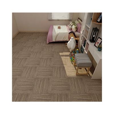 China Stain Resistant New Design Tiles Carpet Hotel Factory Floor Carpet Tiles Hotel Mats 50x50 for sale