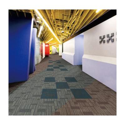 China Amazon Hot Sale Classic Design Durable Commercial Carpet Tiles Stain Resistant For Hotel for sale