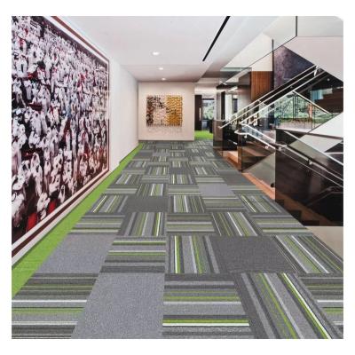 China Stain Resistant Hot New Products Commercial Carpet Tiles Hotel Comfortable Square Carpet for sale