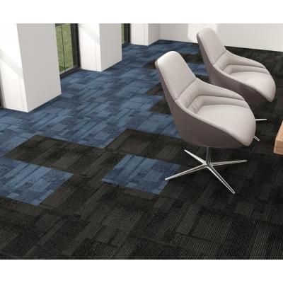 China Stain Resistant Hotel Floor Wall Carpet Decoration High Quality Square Carpet Tiles for sale