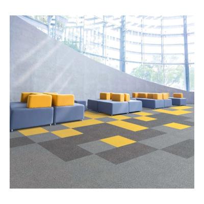 China Stain Resistant Carpet Hot Selling Large Wall Continuation To Wall Commercial Carpet Tiles for sale