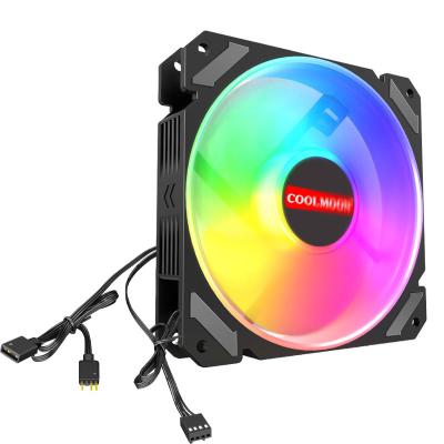 China PC Case COOLMOON Quiet-Moon-s 120mm PWM CPU or Fan for CPU Cooler 5V 3PIN ARGB Mainboard Sync Computer Case Air Cooling Affordable Fan for sale