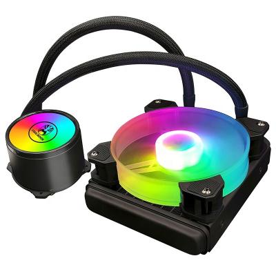 China COOLMOON AR120 CPU AIO Cooler PWM Liquid Water Cooling 120mm For PC CPU Computer CPU Heatsink 5V Water CPU Cooler for sale