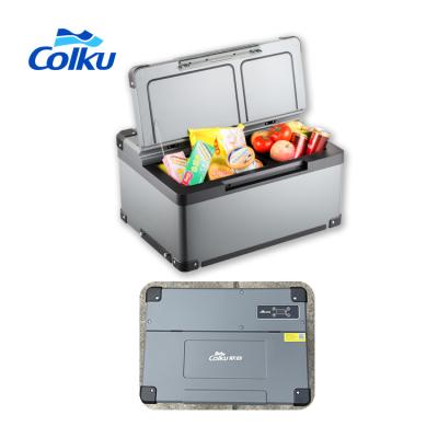 China China manufacturer low power consumption 12v Mini Dual Zones Truck Fridge for camping/fishing/travel electric scooters for rv truck for sale