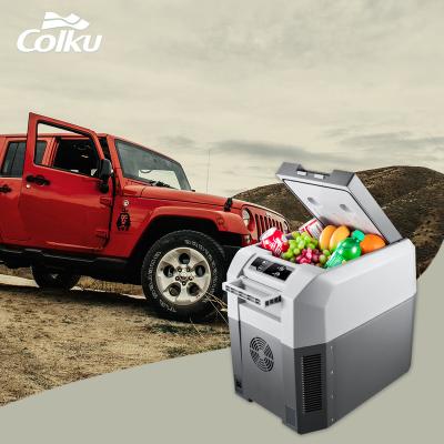 China New Arrivals Colku COMPRESSOR Door Refrigerators 12v Lightweight Car Small Fridge Portable Fridge Refrigerator With Compressor for sale