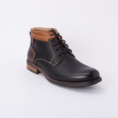 China Wholesale Deodorization Men's Long Boots Luxury Ankle Boots Casual Soft Flat Leather Unique Non-slip Rubber Boots for sale