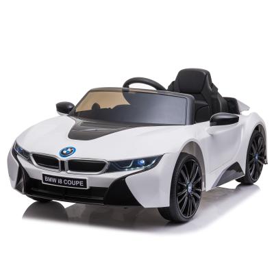 China Ride On Toy License BMW I8 Kids Electric Remote Control Toy Car 2-8 Years Old Sport Coupe Ride On Car for sale