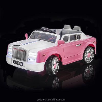 China Ride On Toy Pink Phantom Style Luxury Child Ride On Toy Battery Powered Remote Control MP3 Player Ride On Car for sale