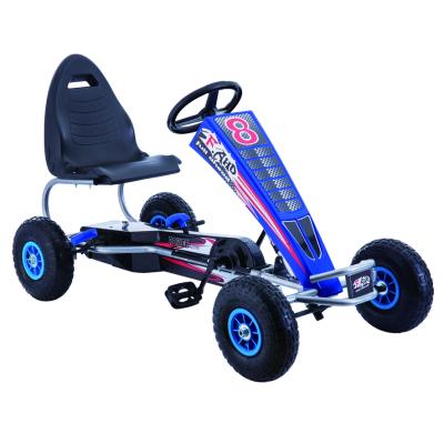 China Red Pedal F83 Forward And Backward Go Kart With Rubber Wheels Gear Brake Lever Inline Four Wheels Drive Kids Toys for sale