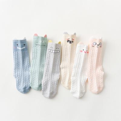 China Anti-Foul Summer Newborn Baby Knocks Mesh Baby High Cube Over Ultra-thin Knee Socks For Boys Girls Cartoon Mosquito Repellent Socks for sale