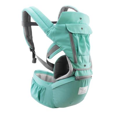 China Portable Infant Carrier Infant Carrier Polyester Breathable Ergonomic Backpack Hipseat Kangaroo Hoops Baby Sling Carrier Wrap for sale