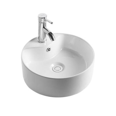 China Modern White Modern Sanitary Ware Countertop Sinks Bathroom Sink Hand Wash Basin for sale