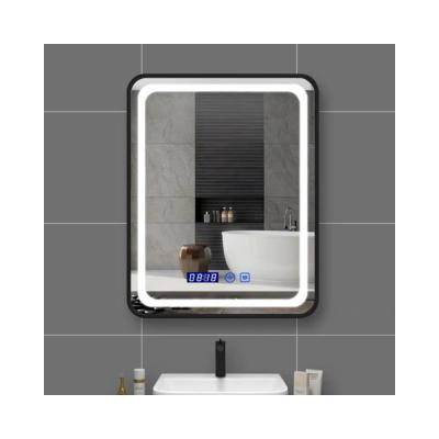 China Multifunctional LED Wall Light Touch Screen Vanity Mirror LED Smart Magnifying Mirror for sale