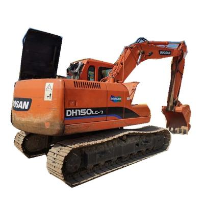 China 100% USED DOOSAN DH150LC-7 KOREA MEDIUM EXCAVATOR 100% USED HIGH QUALITY EARTH MOVING EQUIPMENT 0.75mÂ ³ for sale