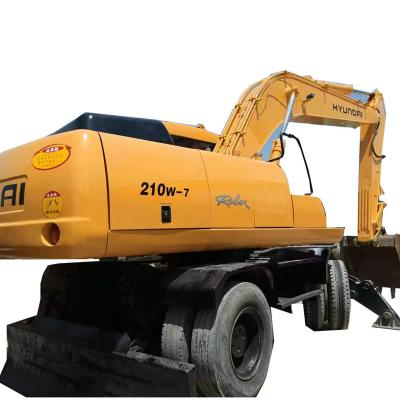 China Korea Top Second Hand Hyundai R210w-7 Brand Used Excavator In Good Working System For Sale Middle for sale