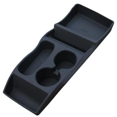 China Topfit Silicone Storage Box, Center Container Box,Cup Holder for Tesla- second version (black) for sale