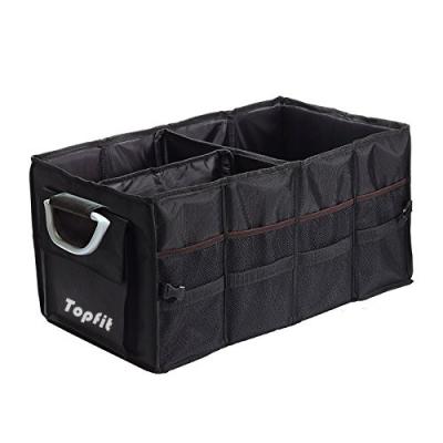 China Topfit Folding Trunk Organizer Box, Durable Collapsible Cargo Storage For Car, SUV, Van for sale