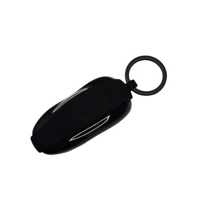 China Topfit Silicone Car Key Chain for The Tesla (Blak Strap-Like) for sale