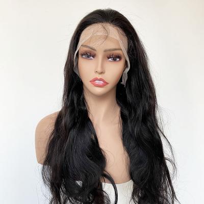 China Body Wave Body Wave Color Hair Brazilian Virgin Hair Straight Wholesale Natural Transparent 13*4 Lace Frontal Wigs For Black Women for sale