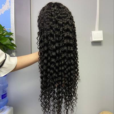 China Hot Selling Sheer 13x4 Body Wave Lace Frontal Hair Wigs For Indian Women Raw Color Hair Water Wave Lace Wig 150% Density for sale