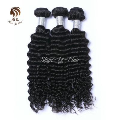 China Raw Indian Hair Bundles Deep Wave 8-40 Inch Long, 100% Bundles, Unprocessed Cuticle Aligned Virgin Hair Hair Wholesale Hair Vendors for sale