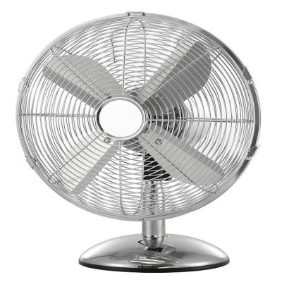 China Air Cooling Outdoor Metal Table Fan12inch Desktop Fan With Metal Blades for sale