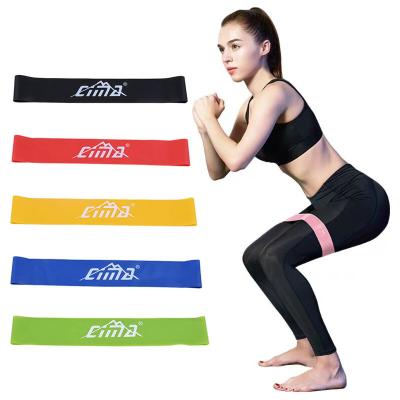 China Good Material With High Performance Resistance Fitness Exercise Gym Strength Training Pilates Loop Elastic Bands Elastic Indoor Equipment for sale