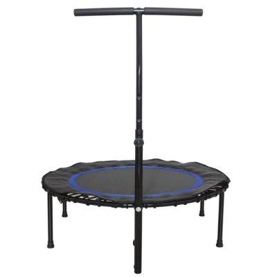 China Free Net Child Sales Trampoline Children Interactive Kids Parent Protector Mini Folding Indoor Trampoline With Safety Guardrail for sale