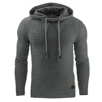 China New European men's windproof jacquard long sleeve sweatshirt warm windproof hooded jacket autumn and winter sweatshirt and American hoodie for sale